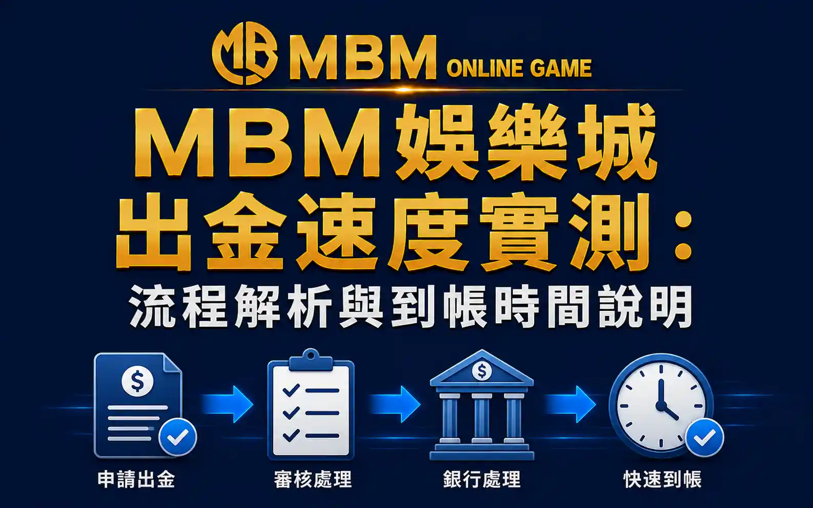 MBM娛樂城出金速度實測